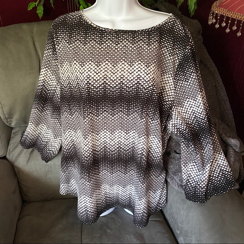 Croft & Barrow Polka Dot Oversized Tunic